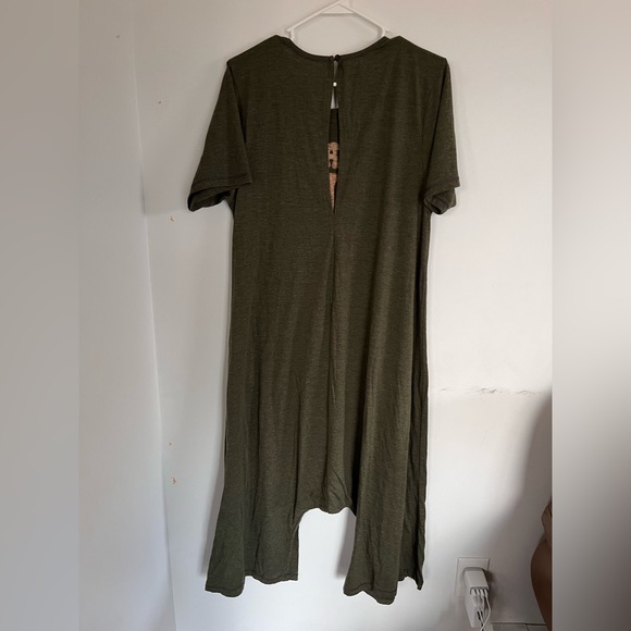 Natural Life Peace Green Romper Jumpsuit S/M Jumpsuit Hippie Boho - Picture 3 of 4